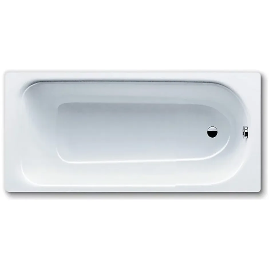 Kaldewei Eurowa 160x70 cm Baignoire rectangulaire en acier émaillé, sans pieds, blanc alpin (119700010001)* Baignoire Droite