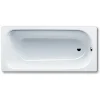 Kaldewei Eurowa Baignoire rectangulaire avec pieds 160x70 cm acier émaillé, Blanc alpin (119700010001-SET)