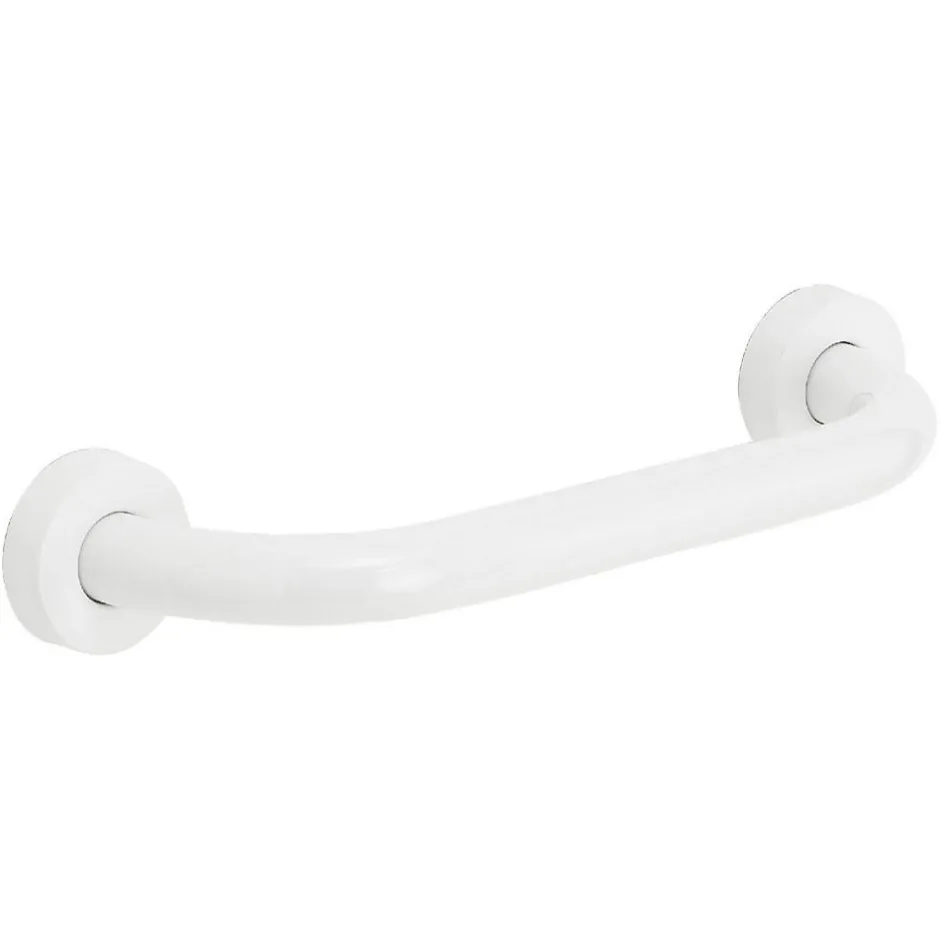 Kiamami Valentina 30Cm Manche En Acier Blanc Pour Personnes Âgées Et Handicapées* Barre D'Appui