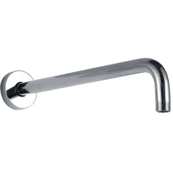 Kibath Bras de douche rond mural 40 cm finition chromée en laiton* Pommeau De Douche, Flexible Et Barre De Douche