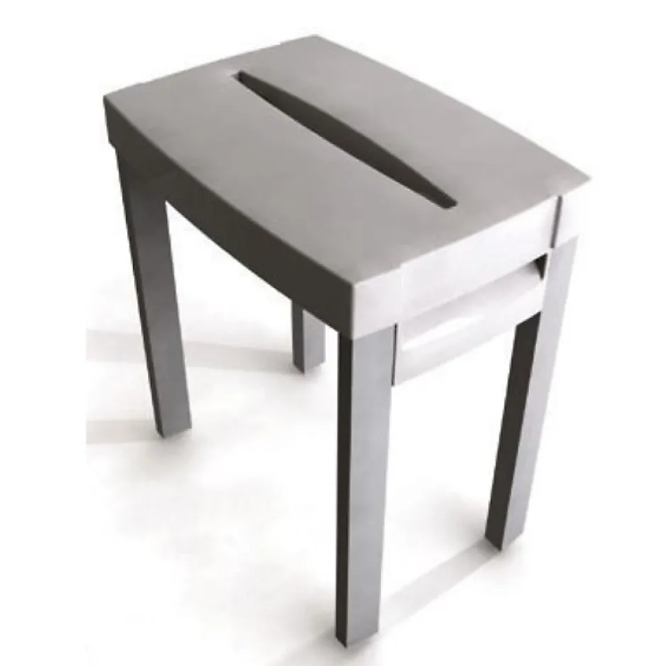 Kinedo - Tabouret de douche blanc Kinematic en plastique PVC pour receveur extra plat