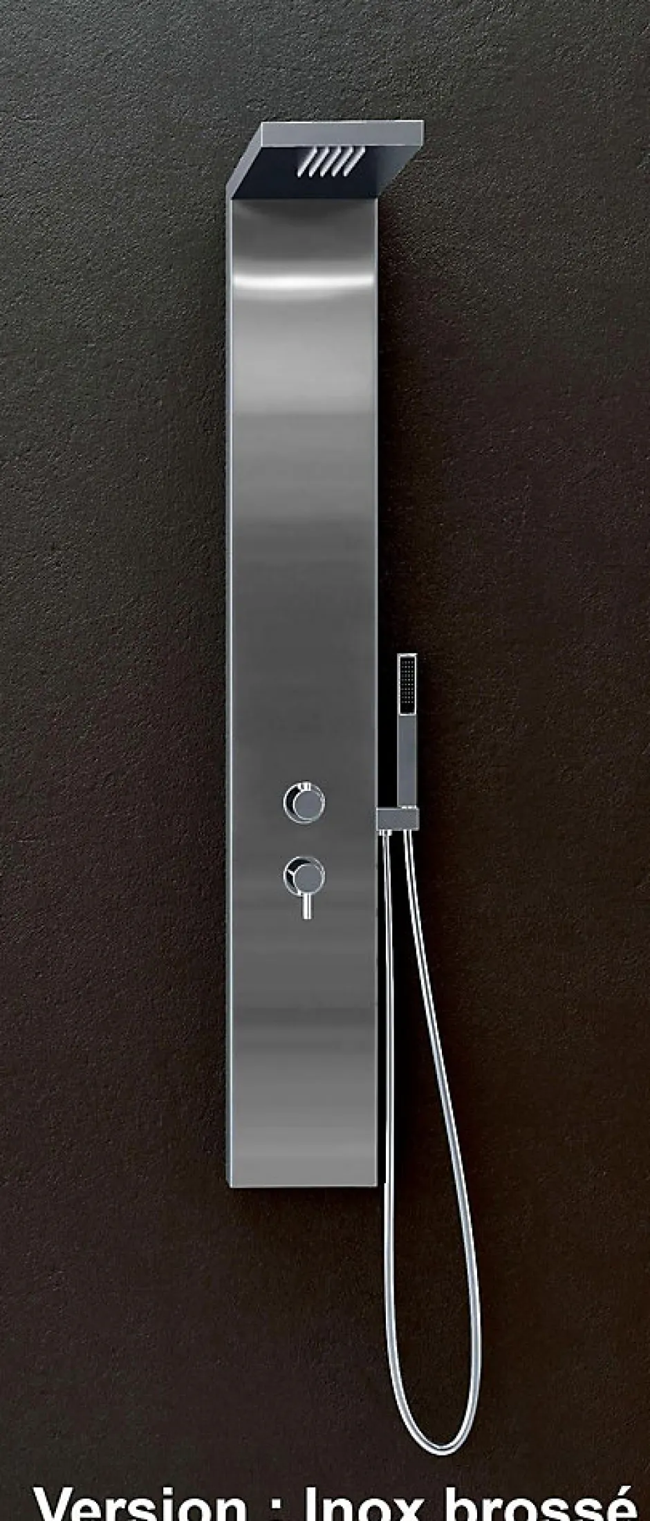 Kinedo Colonne douche Aquastyle - Inox brossé* Colonne De Douche Thermostatique