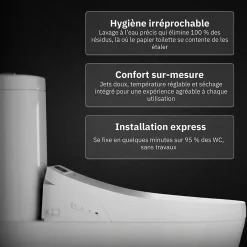 Magnifiak Kit Abattant WC Japonais Lavant avec eau chaude (Forme U)