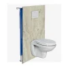 Kobert-in Kit de 2 Panneaux Habillage WC suspendu , L120xl120x0.4 cm, finition marbre beige, Sabana KOBERTIN