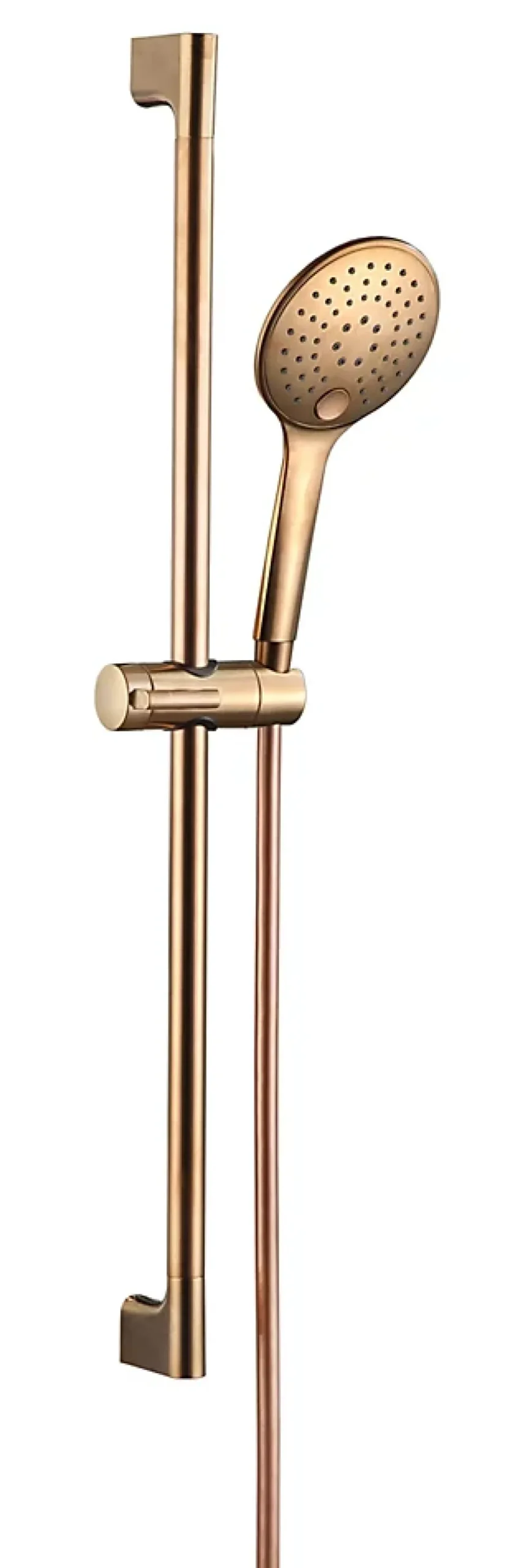 Essebagno Kit de douche avec barre + douchette 3 jets, cuivré, Luisa