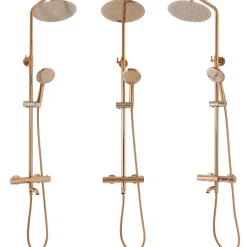 Rea Kit de douche avec thermostat Lungo Rose Gold* Colonne De Douche Mécanique