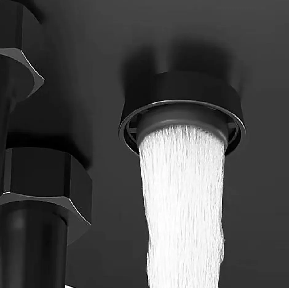 Rea Kit De Douche Avec Thermostat Rob Black