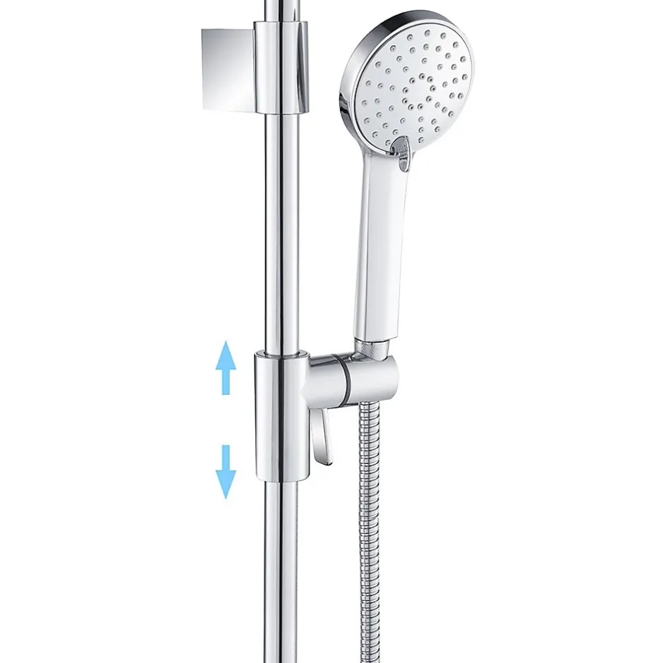 Bain-Bain Kit de douche Chrome ARIA -