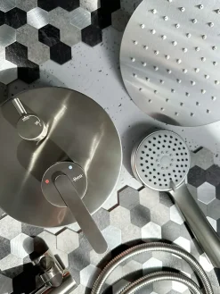 Rea Kit De Douche Encastré Ontario Brush Nickel