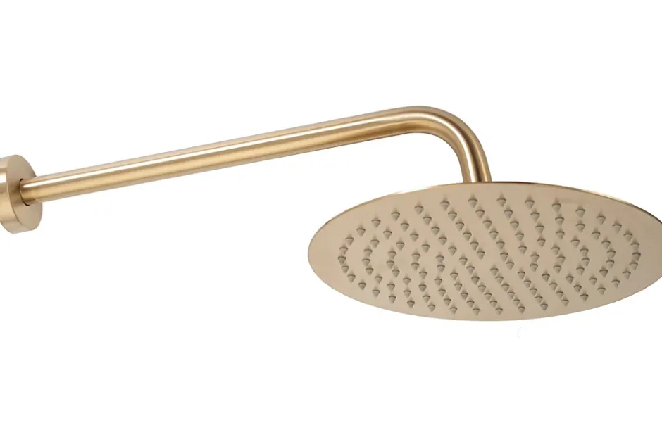 Rea Kit De Douche Encastré Lungo Brush Gold 17X16X36,5Cm + Box* Colonne De Douche Mécanique