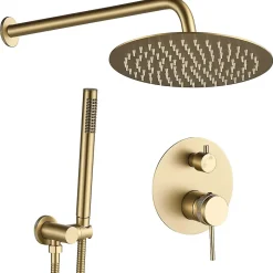 Rea Kit De Douche Encastré Lungo Grip Brush Gold + Box* Colonne De Douche Mécanique