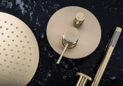 Rea Kit De Douche Encastré Lungo Grip Brush Gold + Box* Colonne De Douche Mécanique
