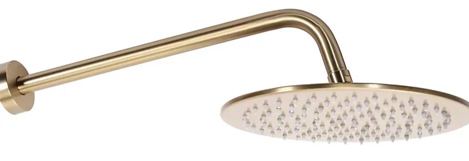 Rea Kit De Douche Encastré Verso Brush Gold + Box* Colonne De Douche Encastrable