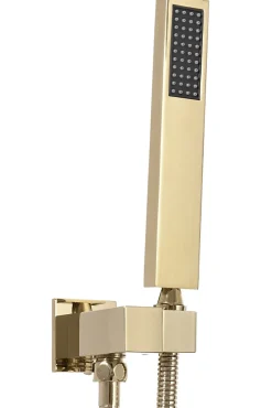 Rea Kit De Douche Encastré Fenix-Davis Thermostat Gold 55X30X40Cm + Box