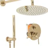 Rea Kit De Douche Encastré Lungo Gold 17X16X36,5Cm + Box* Colonne De Douche Mécanique