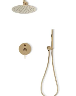 Rea Kit De Douche Encastré Lungo Gold 17X16X36,5Cm + Box* Colonne De Douche Mécanique