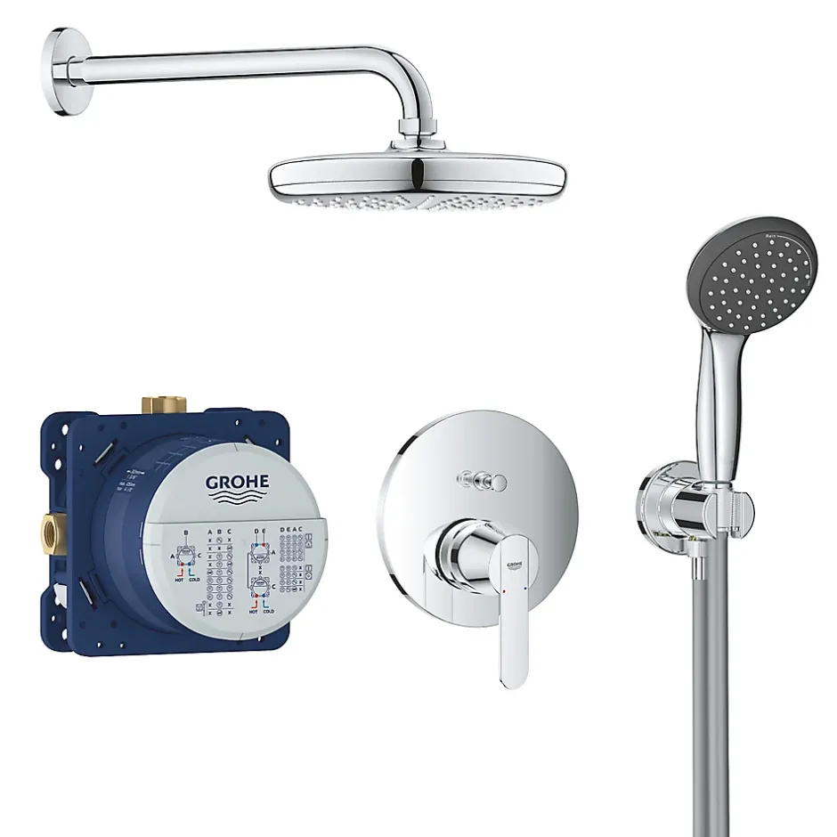 Grohe Kit de douche mécanique à encastrer Get Perfect* Colonne De Douche Encastrable