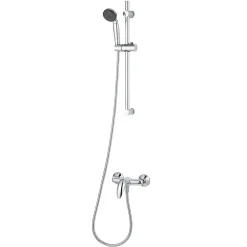 GoodHome Kit de douche mécanique chrome Blyth* Colonne De Douche Mécanique