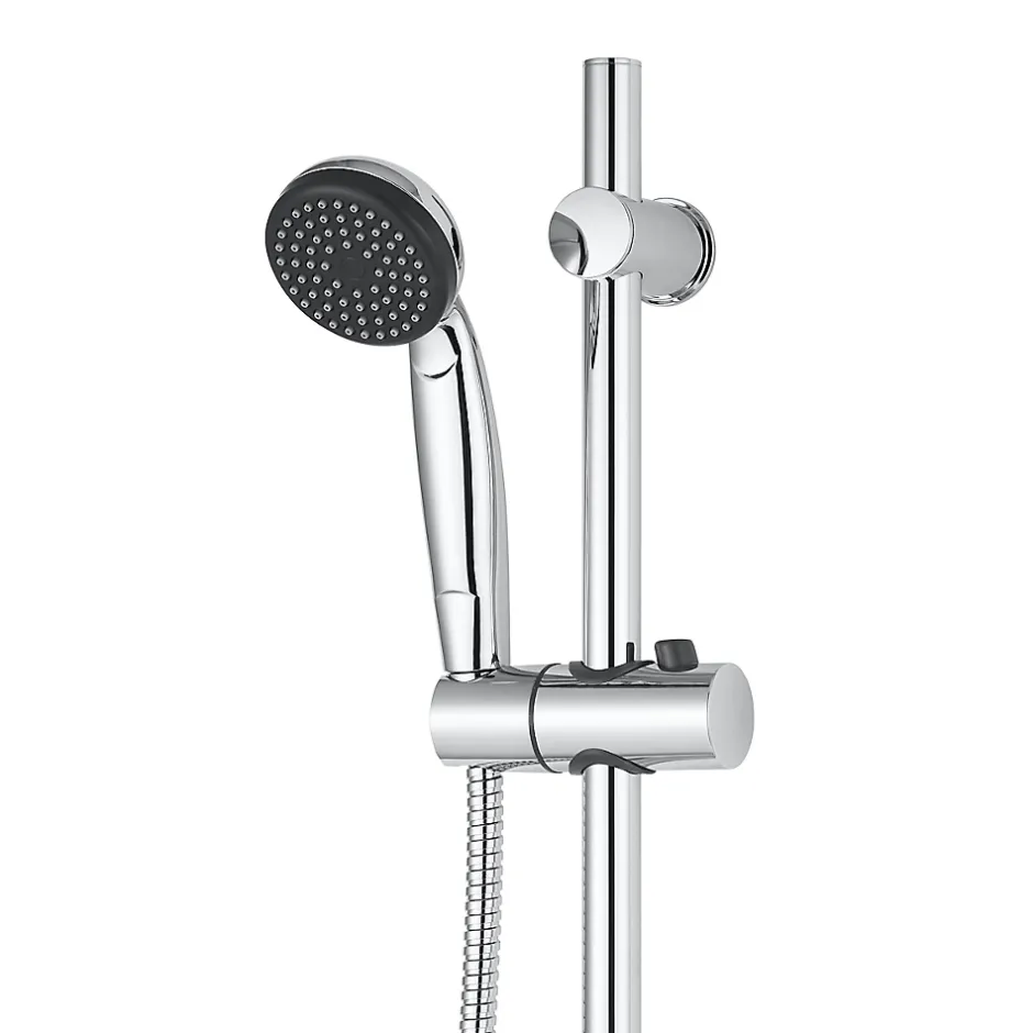 GoodHome Kit de douche mécanique chrome Blyth* Colonne De Douche Mécanique