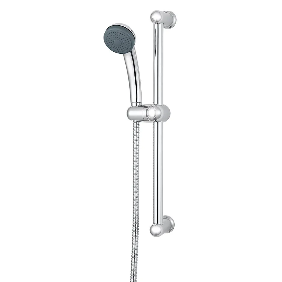 Kit de douche Nakri sans robinetterie avec pommeau de douche 1 jet + 1 support inox + 1 flexible 150 cm en inox* Colonne De Douche Sans Robinetterie