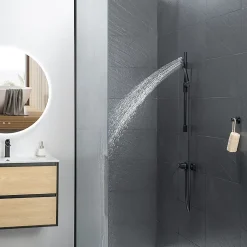 Bain-Bain Kit de douche Noir Mat ARIA -