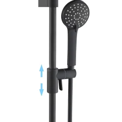 Bain-Bain Kit de douche Noir Mat ARIA -