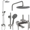 Rea Kit De Douche Avalon Titanium 50X23X153Cm