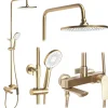 Rea Kit De Douche Avalon Brush Gold 50X23X153,1Cm* Colonne De Douche Mécanique