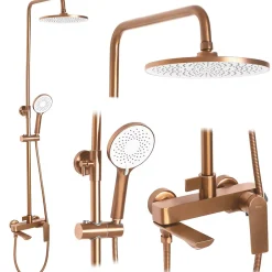 Rea Kit De Douche Avalon Brush Copper* Colonne De Douche Mécanique
