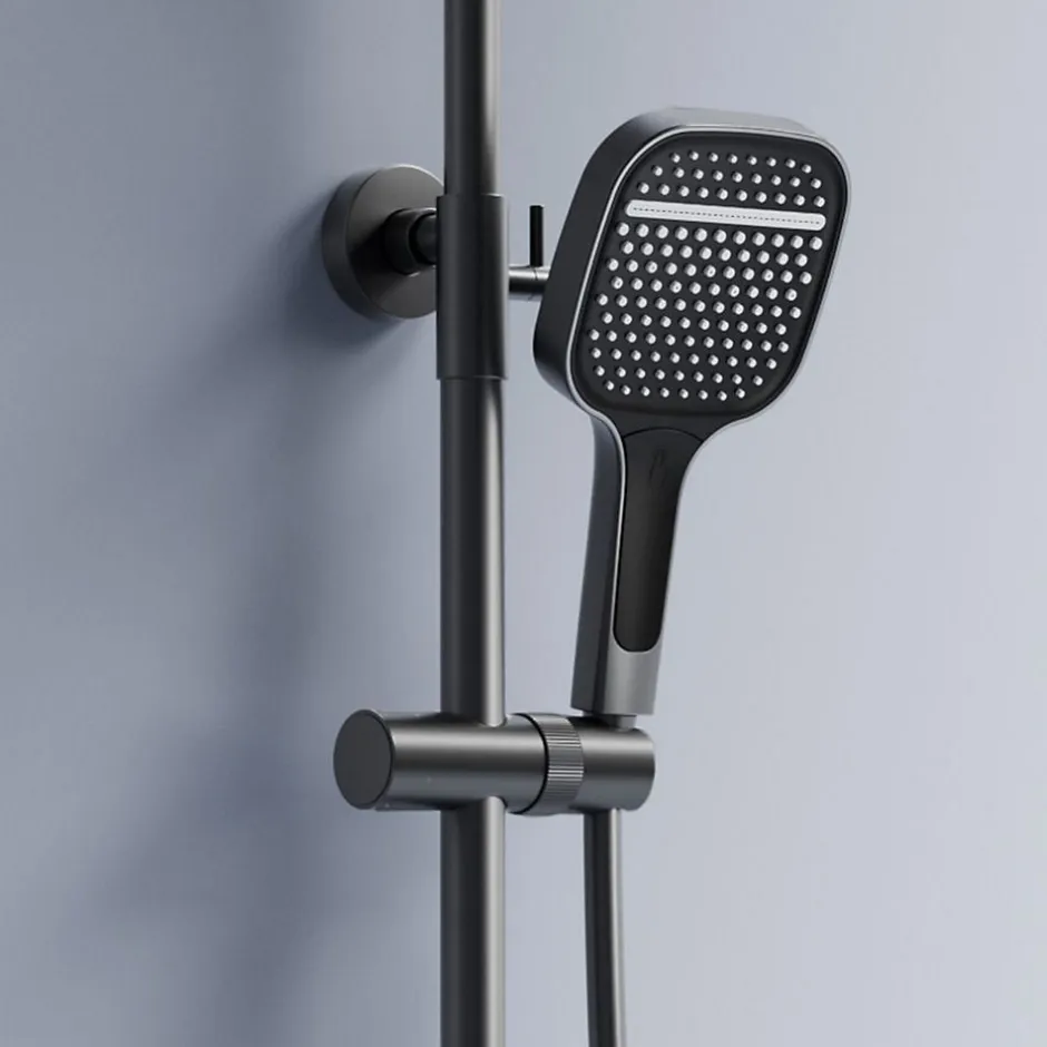 Rea Kit De Douche Bari Titanium 37X31X100Cm* Colonne De Douche Mécanique