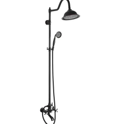 Rea Kit De Douche Bergamo Black 50X21X150Cm