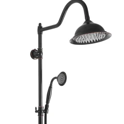 Rea Kit De Douche Bergamo Black 50X21X150Cm