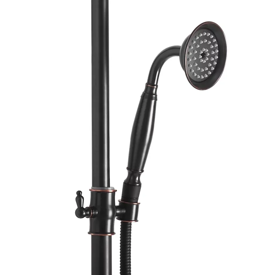 Rea Kit De Douche Bergamo Black 50X21X150Cm