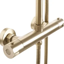 Rea Kit De Douche Bliss Thermostat Brush Gold 38,5X27,5X100Cm