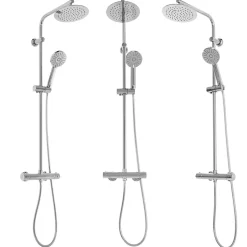 Rea Kit De Douche Bliss Thermostat Chrome 38,5X27,5X100Cm