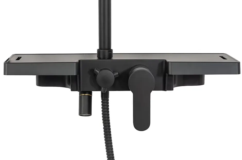 Rea Kit De Douche Bravo Black 45X40X105Cm