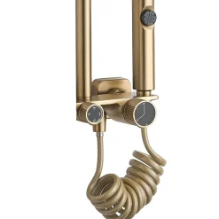 Rea Kit De Douche Helix Brush Gold 38X30X114,5Cm* Colonne De Douche Mécanique