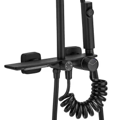 Rea Kit De Douche Helix Black 38X30X114,5Cm* Colonne De Douche Mécanique