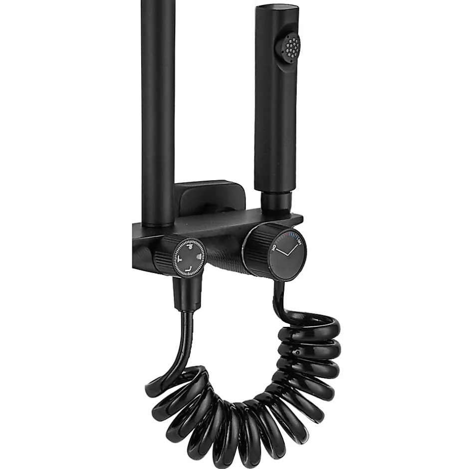 Rea Kit De Douche Helix Black 38X30X114,5Cm* Colonne De Douche Mécanique