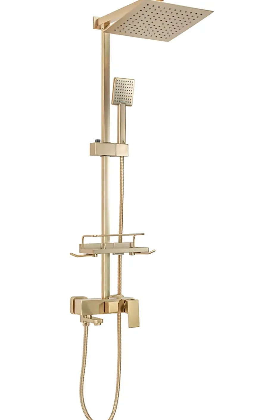 Rea Kit De Douche Jack Brush Gold 45X21,5X102Cm* Colonne De Douche Mécanique