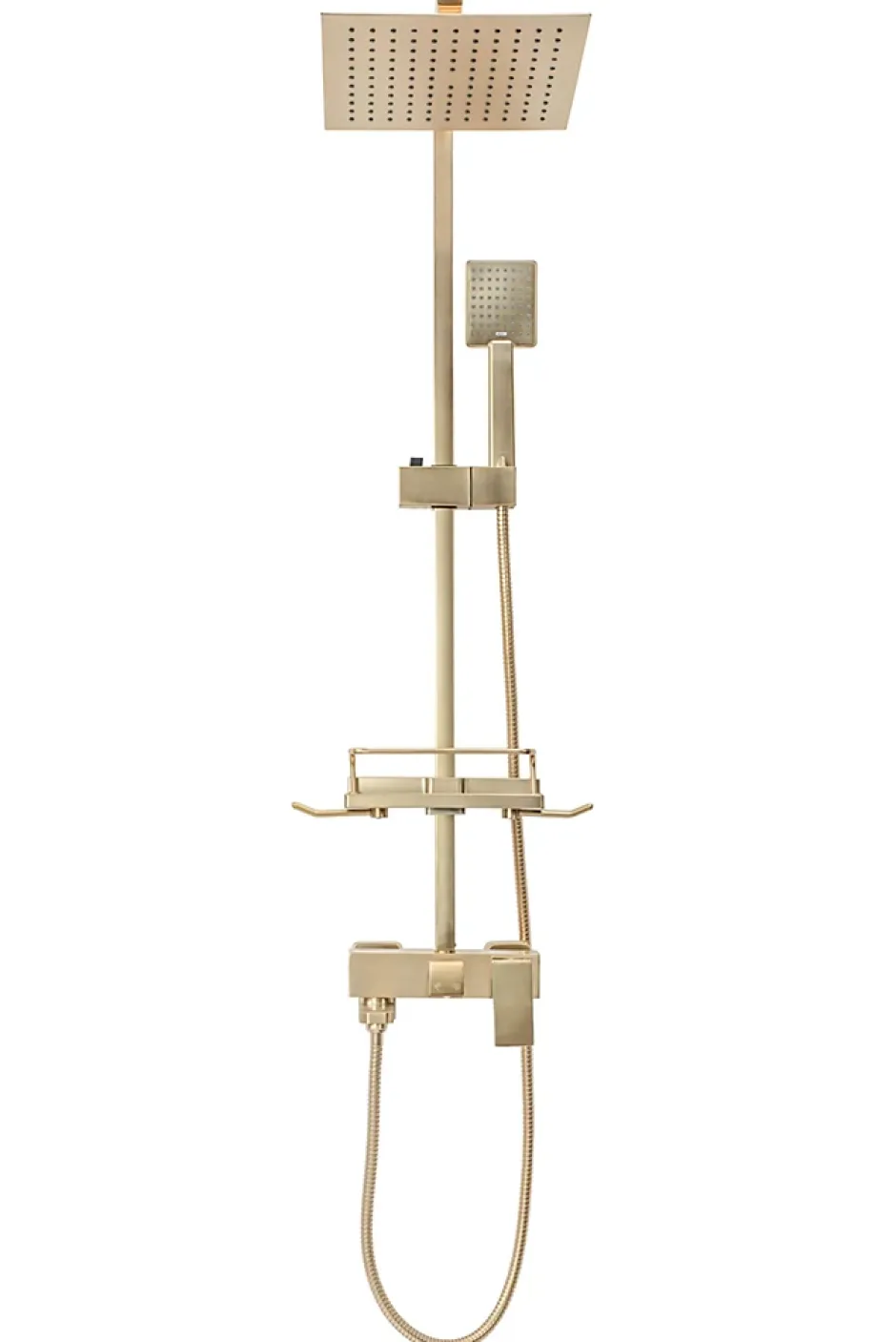 Rea Kit De Douche Jack Brush Gold 45X21,5X102Cm* Colonne De Douche Mécanique
