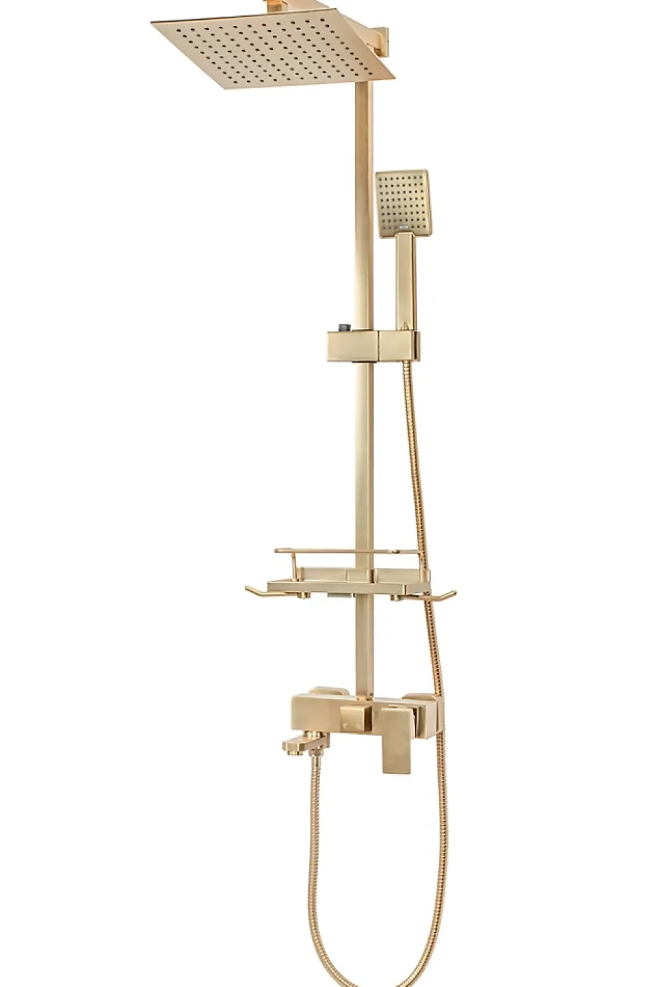 Rea Kit De Douche Jack Brush Gold 45X21,5X102Cm* Colonne De Douche Mécanique