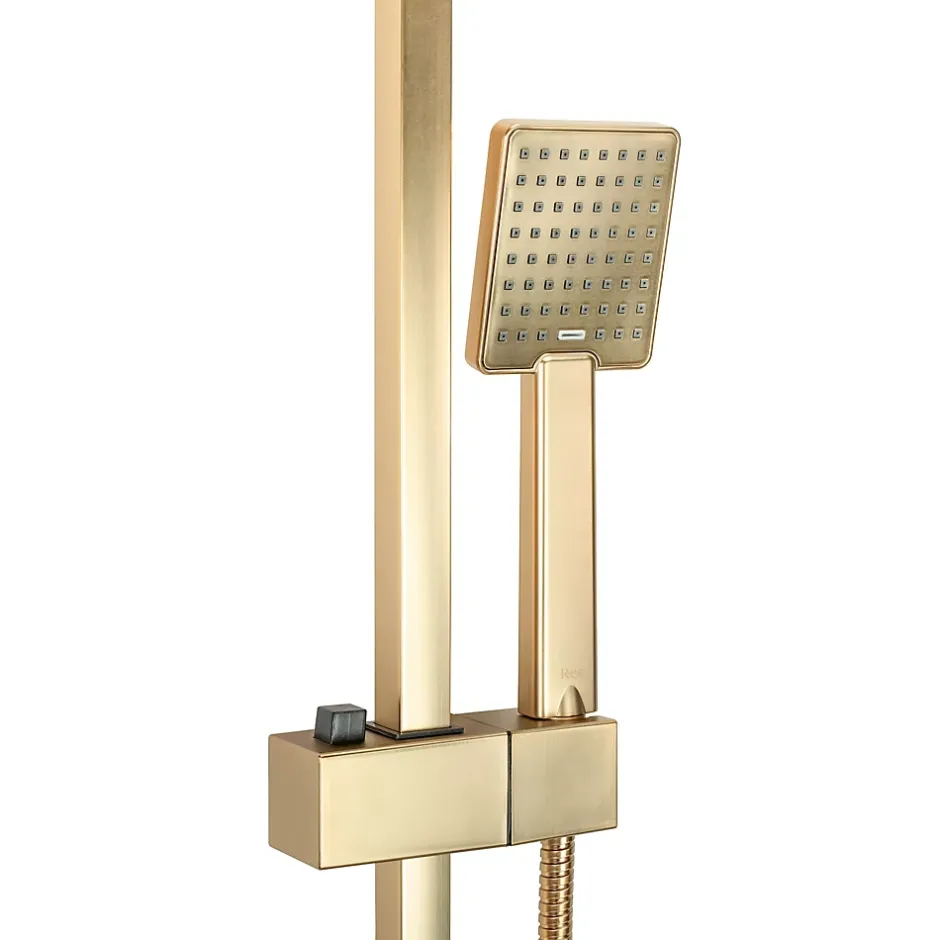 Rea Kit De Douche Jack Brush Gold 45X21,5X102Cm* Colonne De Douche Mécanique
