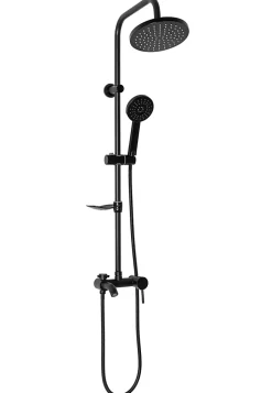 Rea Kit De Douche Luis Black 45X21X100Cm* Colonne De Douche Mécanique