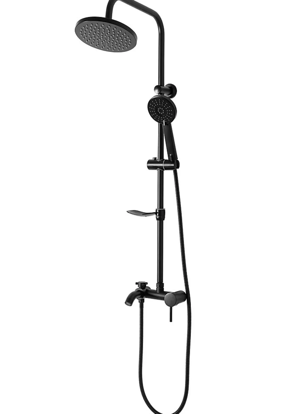 Rea Kit De Douche Luis Black 45X21X100Cm* Colonne De Douche Mécanique