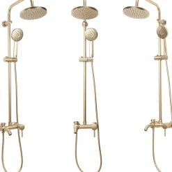 Rea Kit De Douche Luis Brush Gold 45X21X100Cm* Colonne De Douche Mécanique