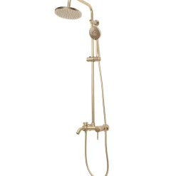 Rea Kit De Douche Luis Brush Gold 45X21X100Cm* Colonne De Douche Mécanique