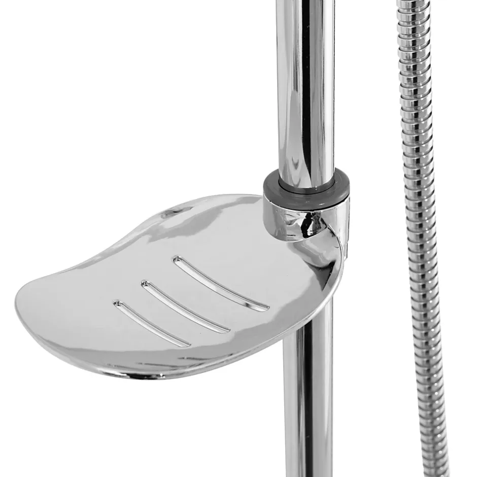 Rea Kit De Douche Luis Chrome 45X21X100Cm* Colonne De Douche Mécanique