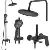 Rea Kit De Douche Marco Black 25X12,5X117Cm