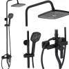 Rea Kit De Douche My2021-77B Argus Black 44X23X144Cm
